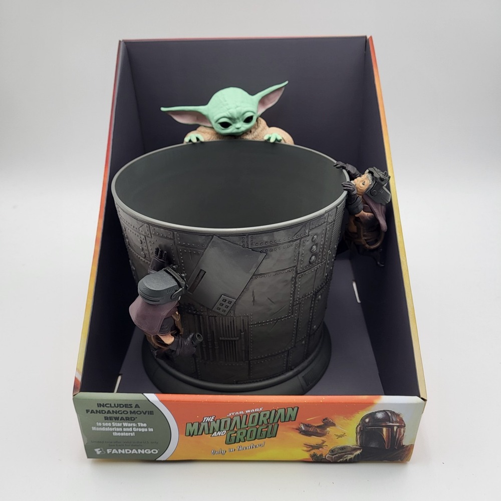 Star Wars The Mandalorian & Grogu Popcorn Bucket Snack Container Walmart Excl